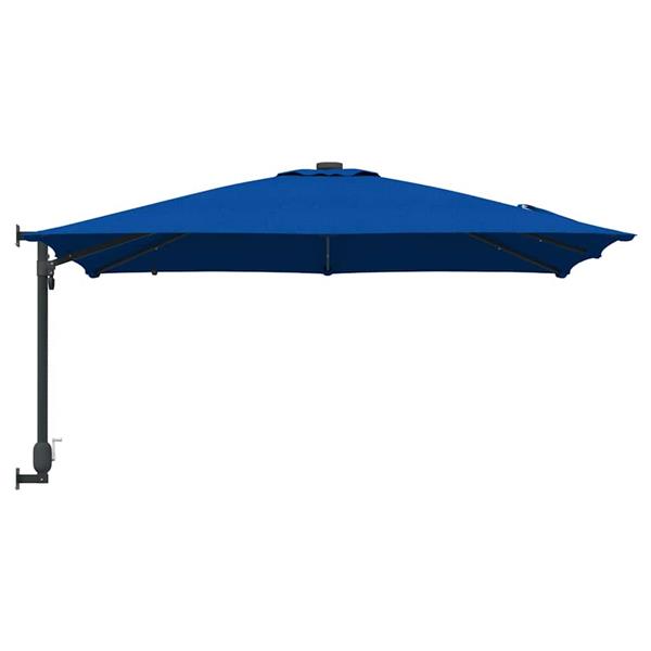 Grote foto vidaxl tuinparasol azurblauw 248.5 x 247.5 x 160 cm stof tuin en terras overige tuin en terras