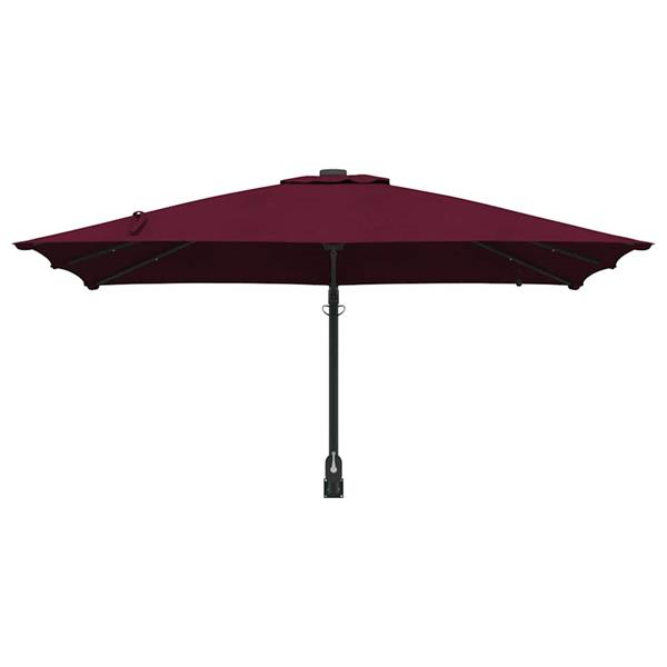 Grote foto vidaxl tuinparasol bordeauxrood 248.5 x 247.5 x 160 cm stof tuin en terras overige tuin en terras