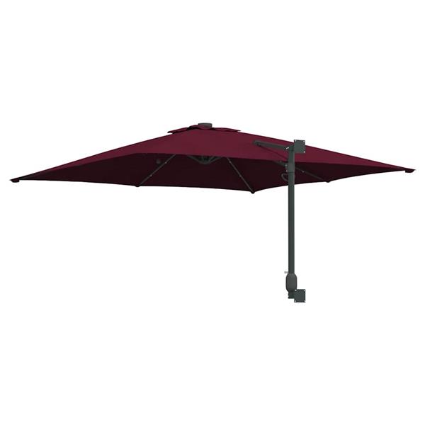 Grote foto vidaxl tuinparasol bordeauxrood 248.5 x 247.5 x 160 cm stof tuin en terras overige tuin en terras