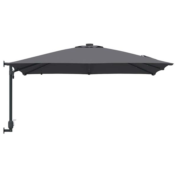 Grote foto vidaxl tuinparasol antraciet 248.5 x 247.5 x 160 cm stof tuin en terras overige tuin en terras
