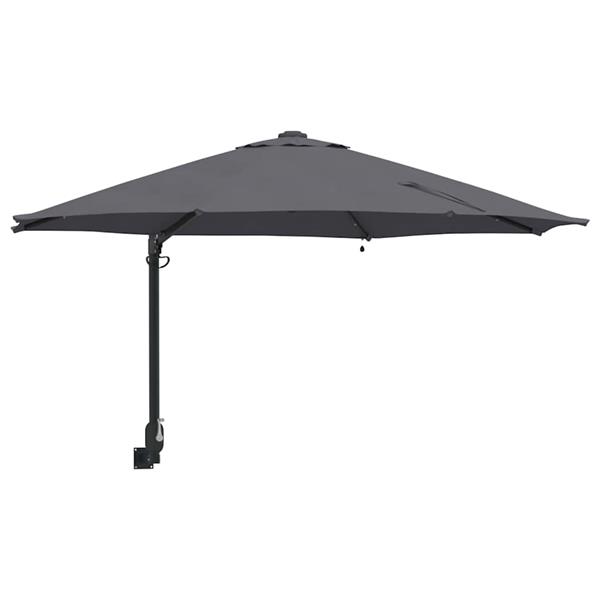 Grote foto vidaxl tuinparasol antraciet en zwart 248 x 248 x 148 cm tuin en terras overige tuin en terras