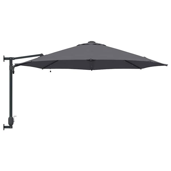 Grote foto vidaxl tuinparasol antraciet en zwart 248 x 248 x 148 cm tuin en terras overige tuin en terras