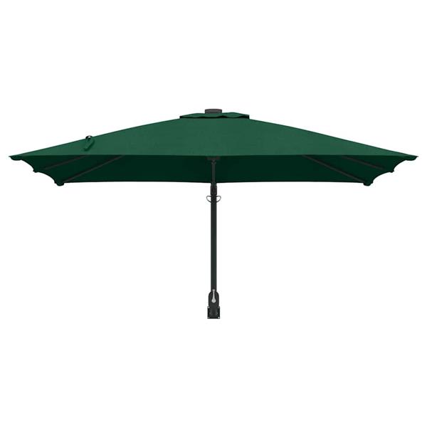 Grote foto vidaxl tuinparasol groen en zwart 248.5 x 247.5 x 160 cm tuin en terras overige tuin en terras