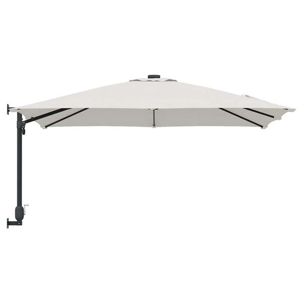 Grote foto vidaxl tuinparasol beige en zwart 248.5 x 247.5 x 160 cm tuin en terras overige tuin en terras