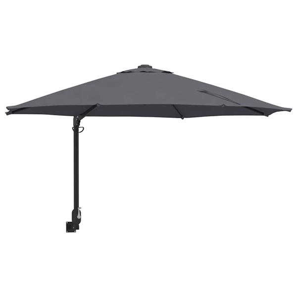 Grote foto vidaxl tuinparasol antraciet en zwart 248 x 248 x 148 cm tuin en terras overige tuin en terras