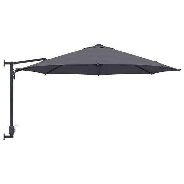 Grote foto vidaxl tuinparasol antraciet en zwart 248 x 248 x 148 cm tuin en terras overige tuin en terras