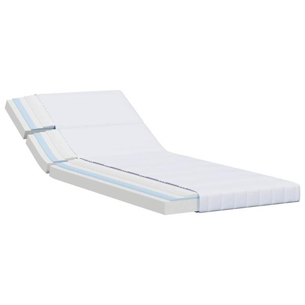 Grote foto vidaxl schuimmatras wit 80 x 200 cm stof huis en inrichting matrassen en bedbodems