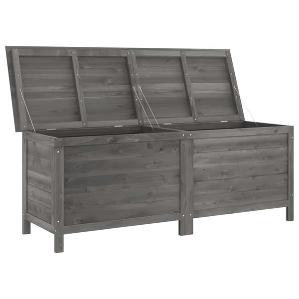 Grote foto vidaxl tuinbox 150x50x56 5 cm massief vurenhout antracietkleurig tuin en terras overige tuin en terras