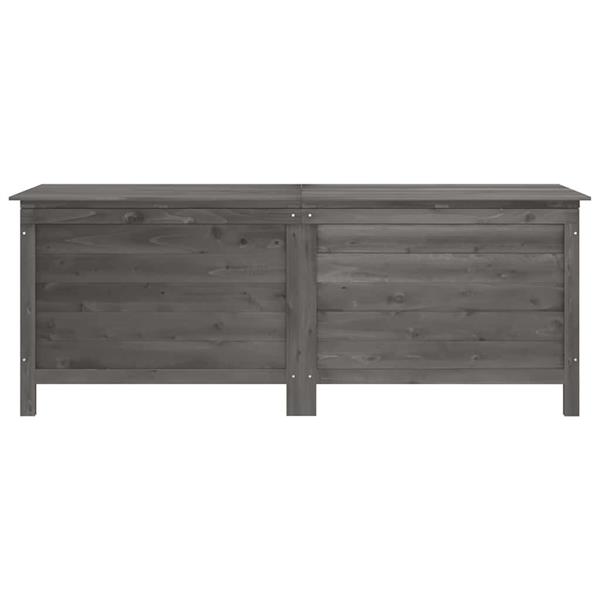 Grote foto vidaxl tuinbox 150x50x56 5 cm massief vurenhout antracietkleurig tuin en terras overige tuin en terras