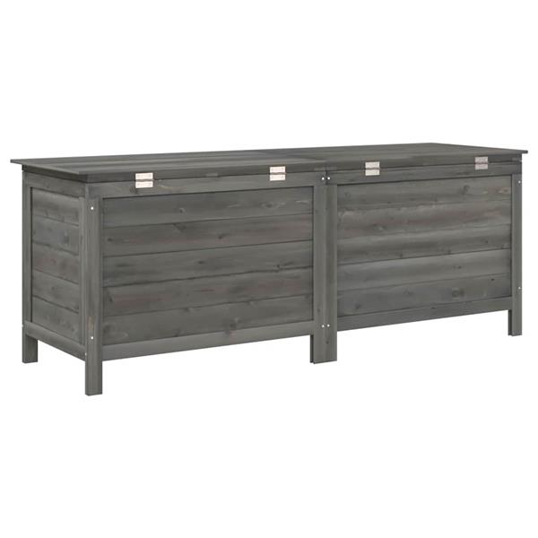 Grote foto vidaxl tuinbox 150x50x56 5 cm massief vurenhout antracietkleurig tuin en terras overige tuin en terras