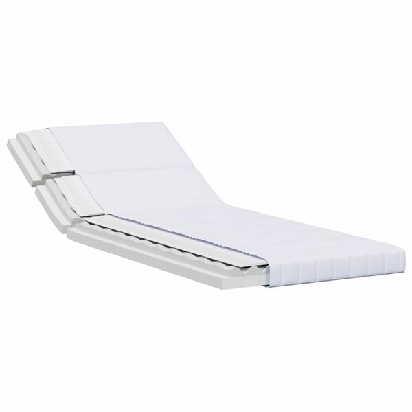 Grote foto vidaxl schuimmatras wit 80 x 200 cm stof huis en inrichting matrassen en bedbodems