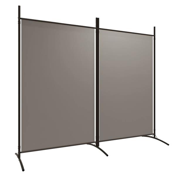Grote foto vidaxl kamerscherm met 2 panelen 175x180 cm stof antracietkleurig huis en inrichting overige huis en inrichting