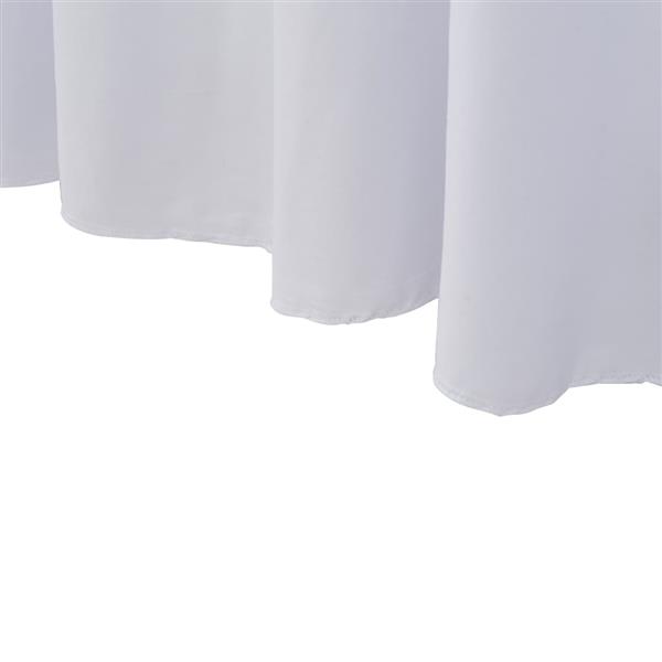 Grote foto vidaxl 2 st tafelhoezen stretch met rok 183x76x74 cm wit tuin en terras tuinmeubelen