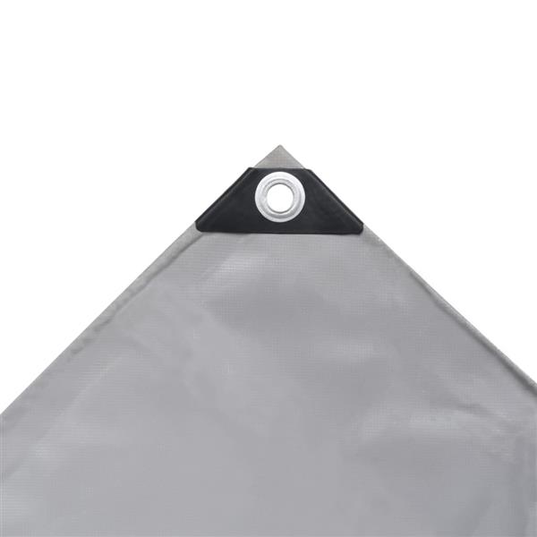 Grote foto vidaxl dekzeil 650 g m 2x3 m grijs doe het zelf en verbouw materialen en producten