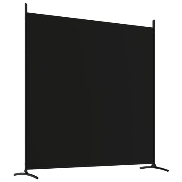 Grote foto vidaxl kamerscherm met 4 panelen 698x180 cm stof zwart huis en inrichting overige huis en inrichting