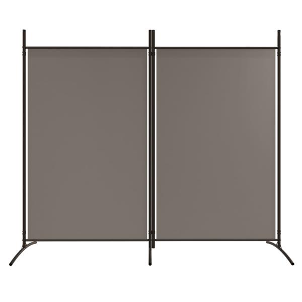 Grote foto vidaxl kamerscherm met 2 panelen 175x180 cm stof antracietkleurig huis en inrichting overige huis en inrichting