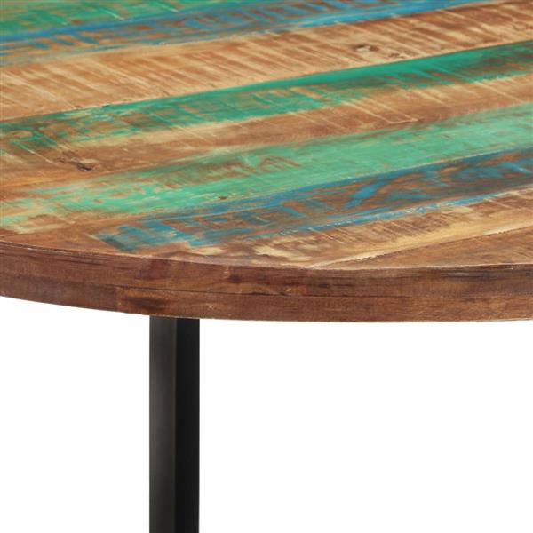 Grote foto vidaxl eettafel 110x75 cm massief gerecycled hout huis en inrichting eettafels