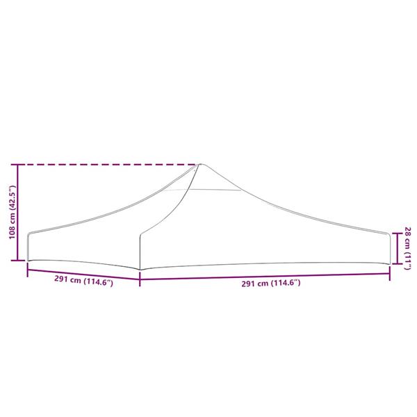 Grote foto vidaxl partytentdak 3x3 m antracietkleurig tuin en terras overige tuin en terras