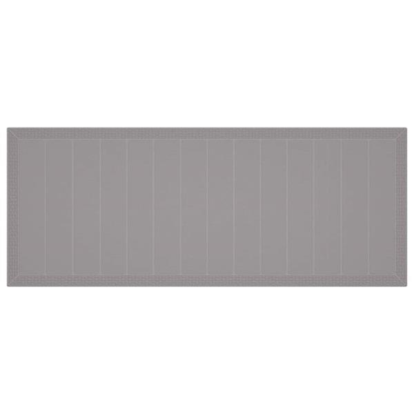 Grote foto vidaxl tuin eetset 11 pcs lichtgrijs polt riet tuin en terras tuinmeubelen