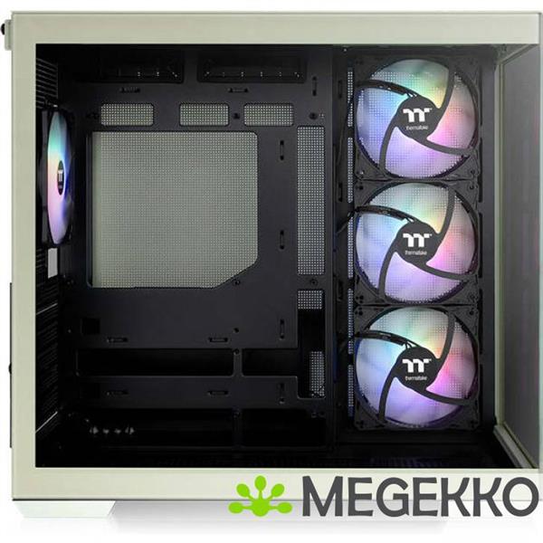 Grote foto thermaltake view 380 tg argb matcha green midi tower groen computers en software behuizingen en kasten