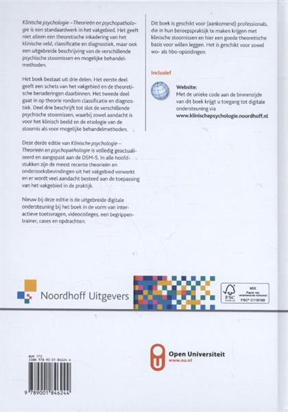 Grote foto klinische psychologie vast boek boeken psychologie