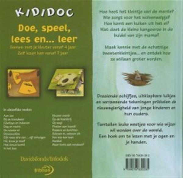 Grote foto dierenkleintjes kididoc boeken overige boeken