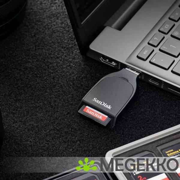 Grote foto sandisk sddr c731 gnann geheugenkaartlezer usb 3.2 gen 1 3.1 gen 1 type a zwart computers en software netwerkkaarten routers en switches