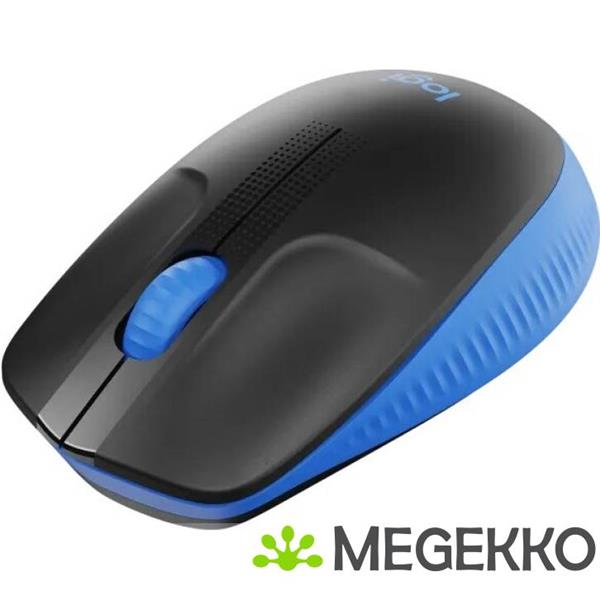 Grote foto logitech m190 zwart blauw draadloze muis computers en software overige computers en software