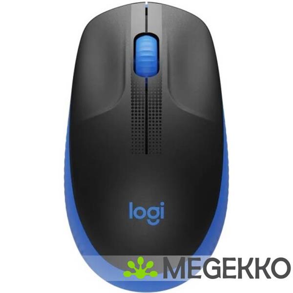 Grote foto logitech m190 zwart blauw draadloze muis computers en software overige computers en software