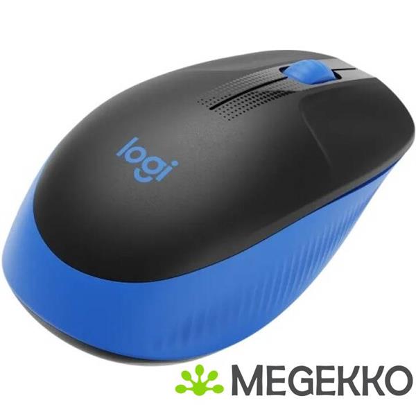 Grote foto logitech m190 zwart blauw draadloze muis computers en software overige computers en software