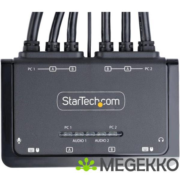 Grote foto startech.com c2 dh46 ua2 cbl kvm kvm switch zwart computers en software overige computers en software