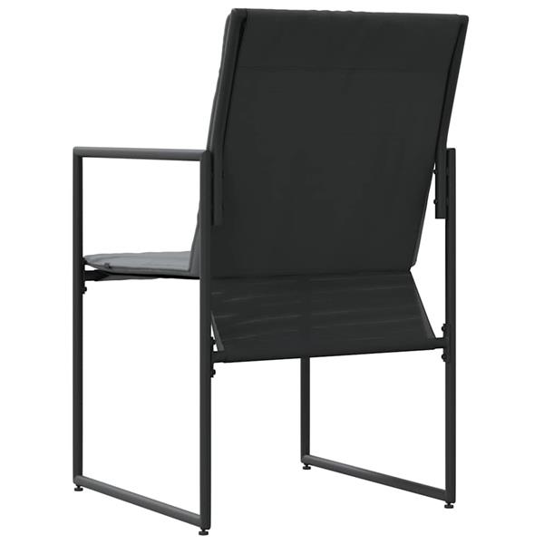 Grote foto vidaxl tuinstoelen 4 pcs zwart en antraciet 50.5 x 59 x 81.5 cm tuin en terras tuinmeubelen