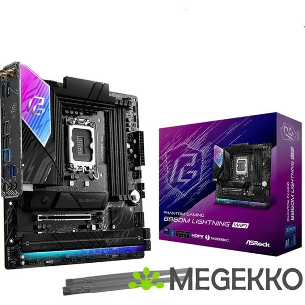 Grote foto asrock b860m lightning wifi computers en software moederborden