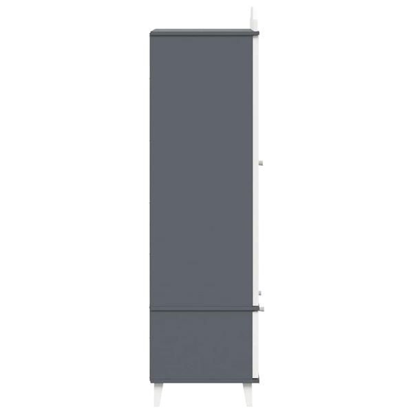 Grote foto vidaxl krijtbord kast met lade met plank grijs en wit bewerkt hout huis en inrichting overige