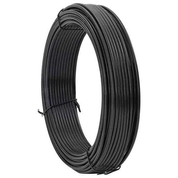 Grote foto vidaxl hek binddraad antraciet 80 m pvc gecoat staal tuin en terras hekken en schuttingen