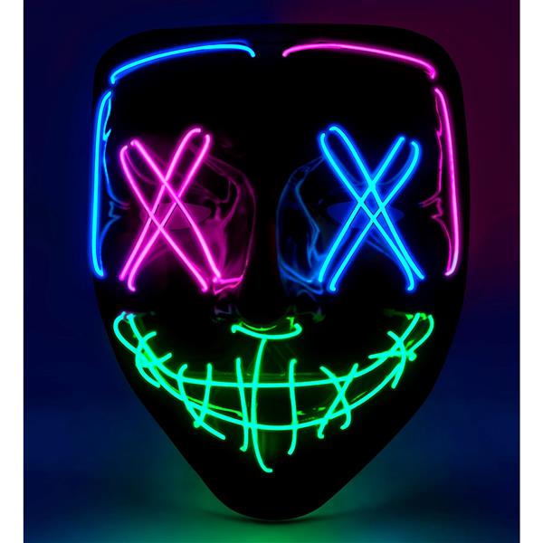 Grote foto halloween masker gekleurd met licht verzamelen overige verzamelingen