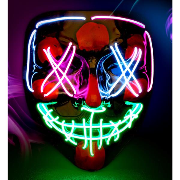 Grote foto halloween masker gekleurd met licht verzamelen overige verzamelingen