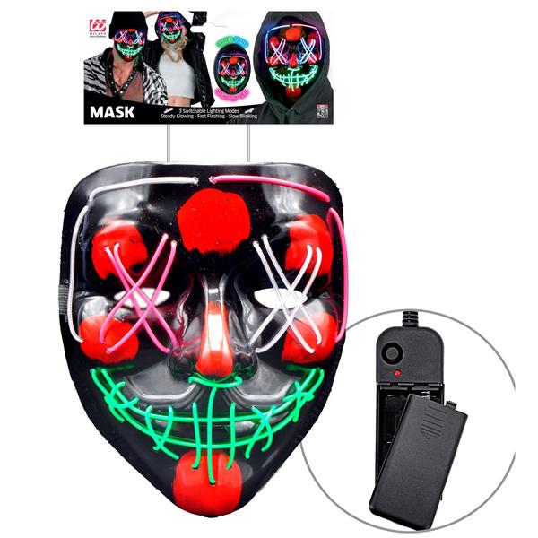 Grote foto halloween masker gekleurd met licht verzamelen overige verzamelingen