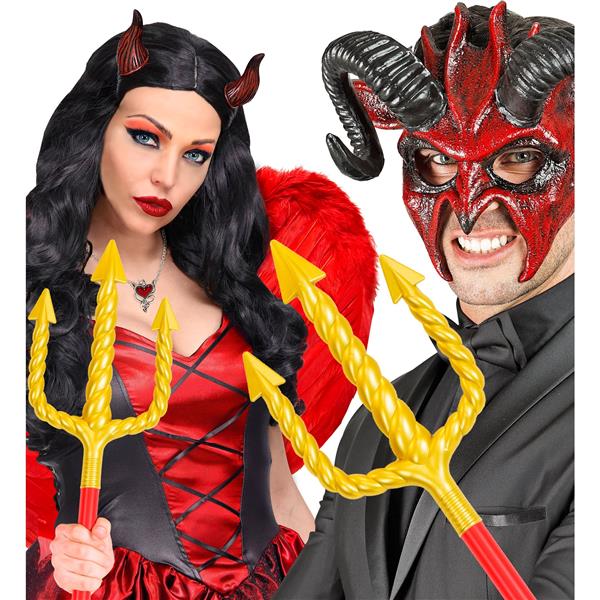 Grote foto halloween drietand rood goud 1 38m verzamelen overige verzamelingen