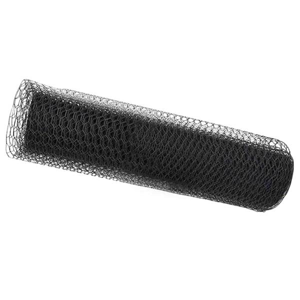 Grote foto vidaxl hexagon hek grijs 0 5 x 10 m staal tuin en terras hekken en schuttingen