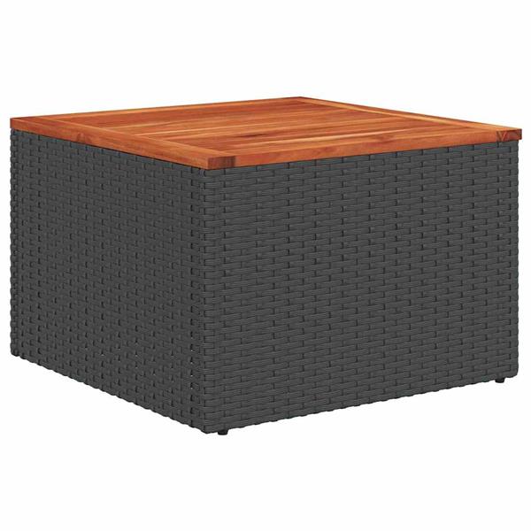 Grote foto vidaxl tuin sofa set met opslag 6 pcs zwart poly riet tuin en terras tuinmeubelen