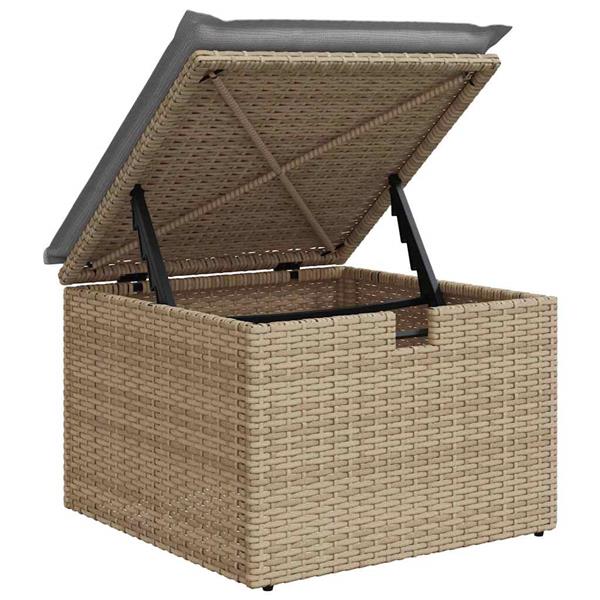 Grote foto vidaxl tuin sofa set 6 pcs beige en lichtgrijs 230 x 117 x 85 cm tuin en terras tuinmeubelen