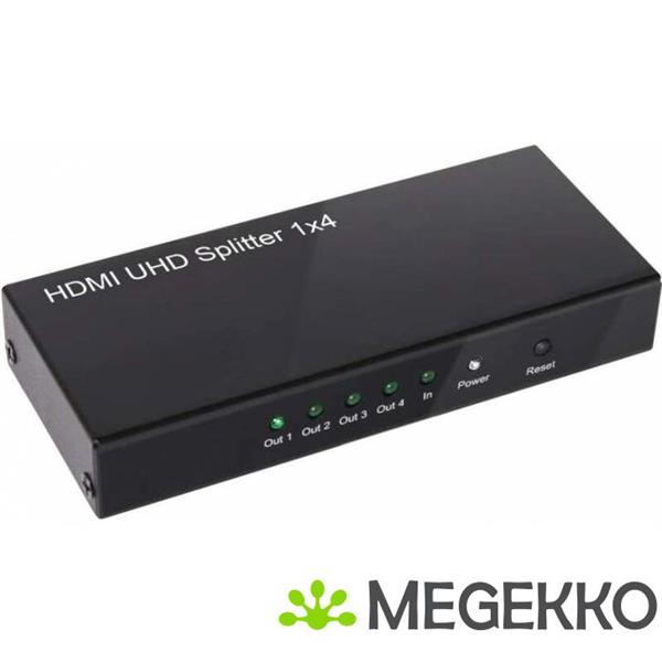 Grote foto club3d hdmi 2.0 uhd splitter 4 ports computers en software videokaarten