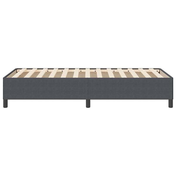 Grote foto vidaxl bedframe donkergrijs 90 x 200 cm katoenen stof antiek en kunst stoelen en banken