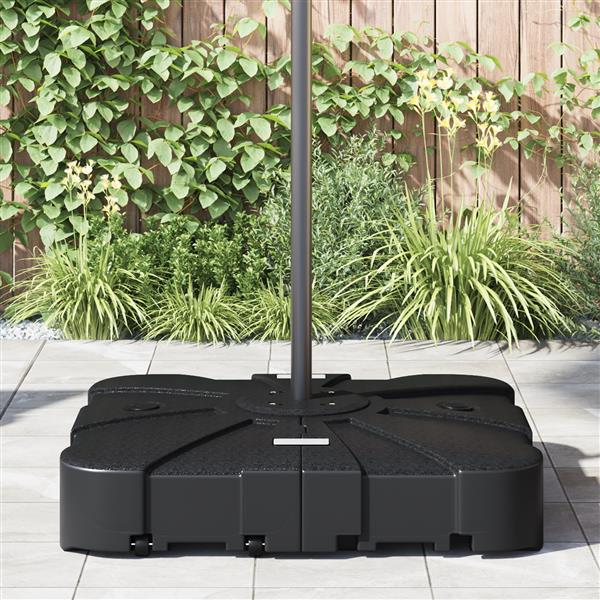 Grote foto vidaxl set van hangende parasolbasis 2 pcs zwart 88 x 88 x 19 cm tuin en terras overige tuin en terras
