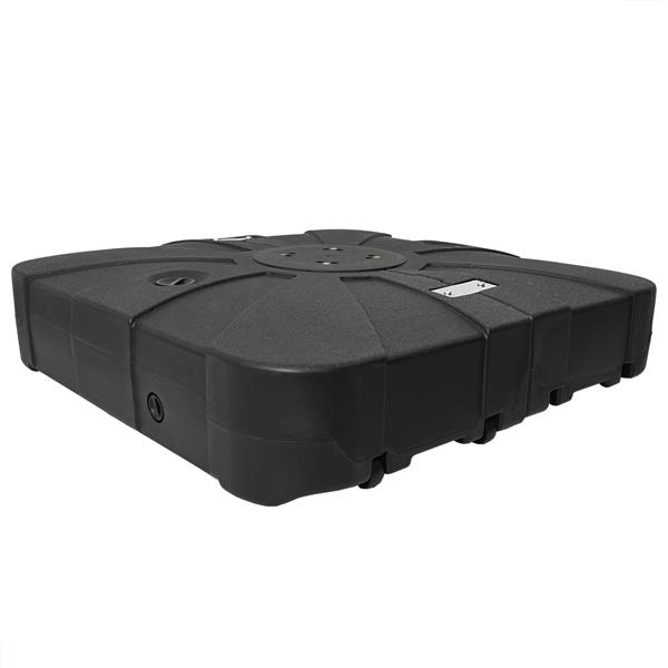Grote foto vidaxl set van hangende parasolbasis 2 pcs zwart 88 x 88 x 19 cm tuin en terras overige tuin en terras