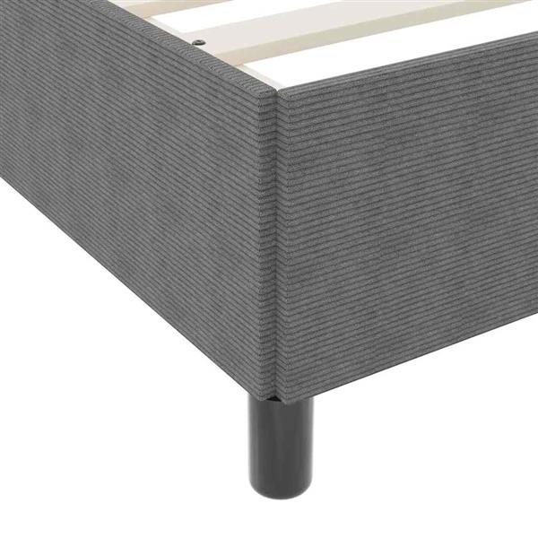 Grote foto vidaxl bedframe lichtgrijs 120 x 190 cm katoenen stof antiek en kunst stoelen en banken