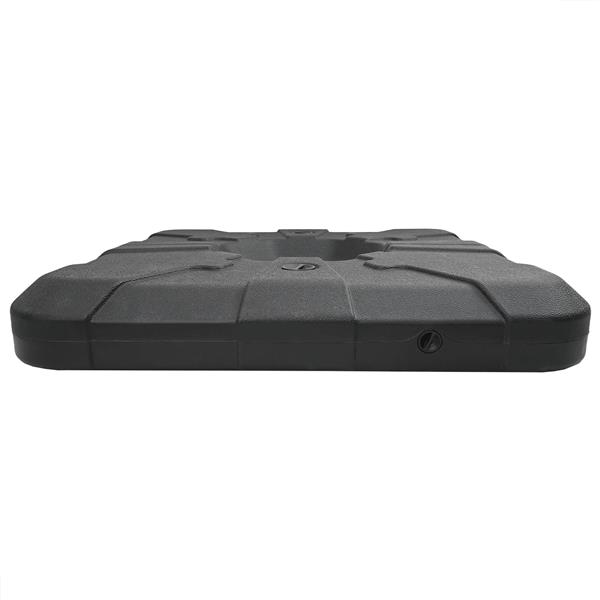 Grote foto vidaxl paraplu basis set 2 pcs zwart 88.5 x 88.5 x 12 cm kunststof tuin en terras overige tuin en terras