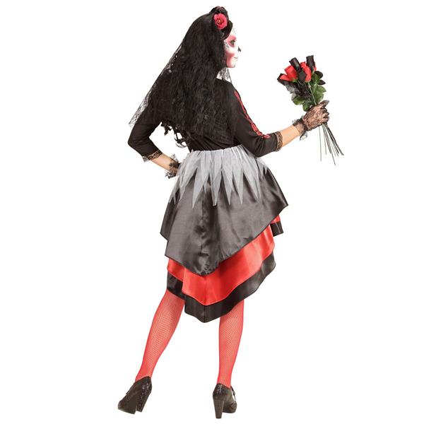 Grote foto dia de los muertos jurk rood zwart dames verzamelen overige verzamelingen