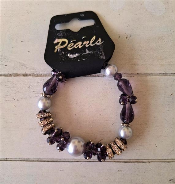 Grote foto stretch armband met aubergine zilver en strass sieraden tassen en uiterlijk armbanden voor haar